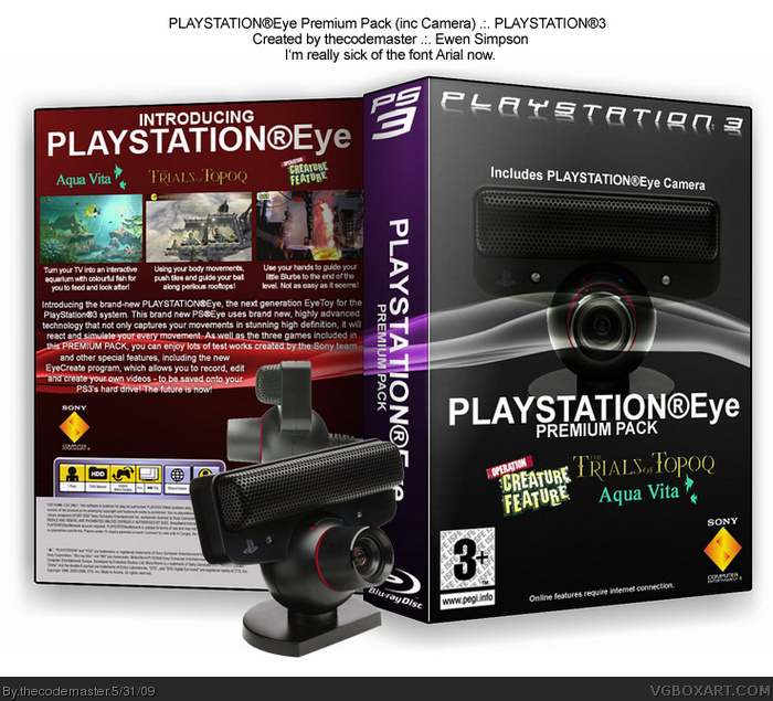 PLAYSTATION Eye Premium Pack box art cover
