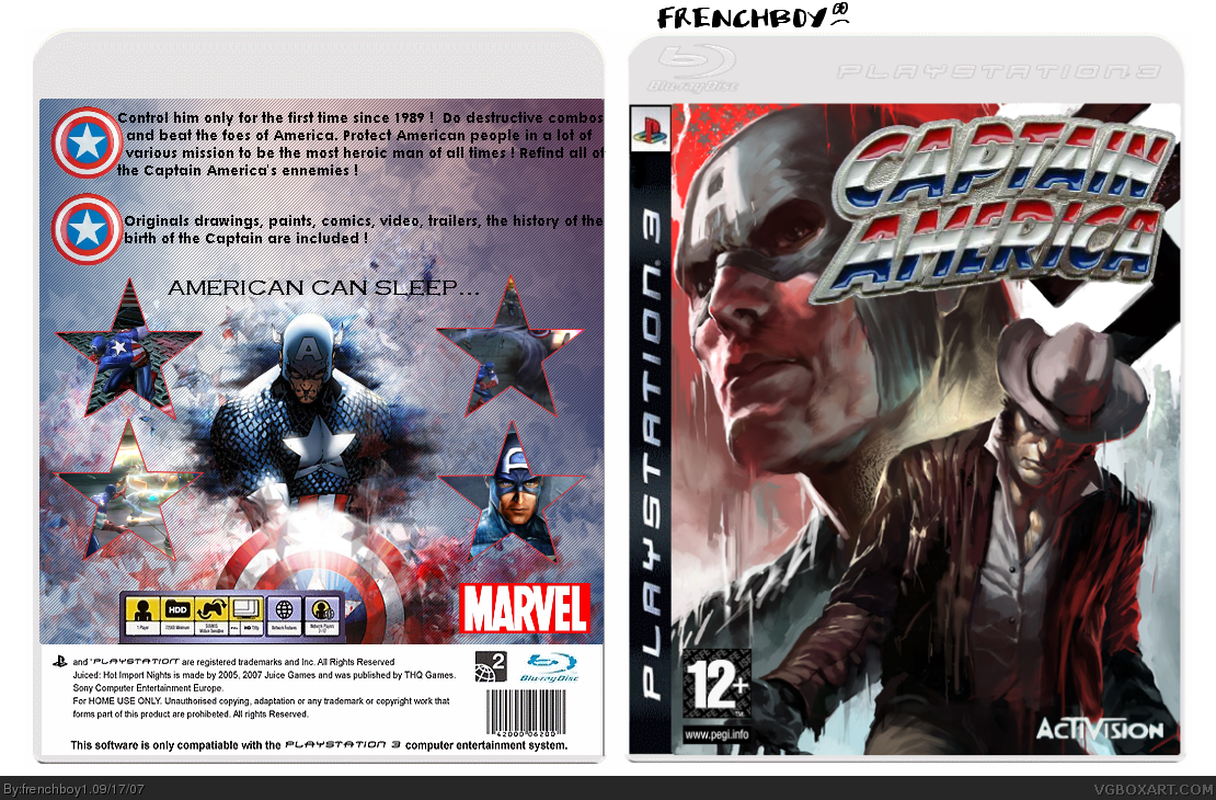 Captain America box cover