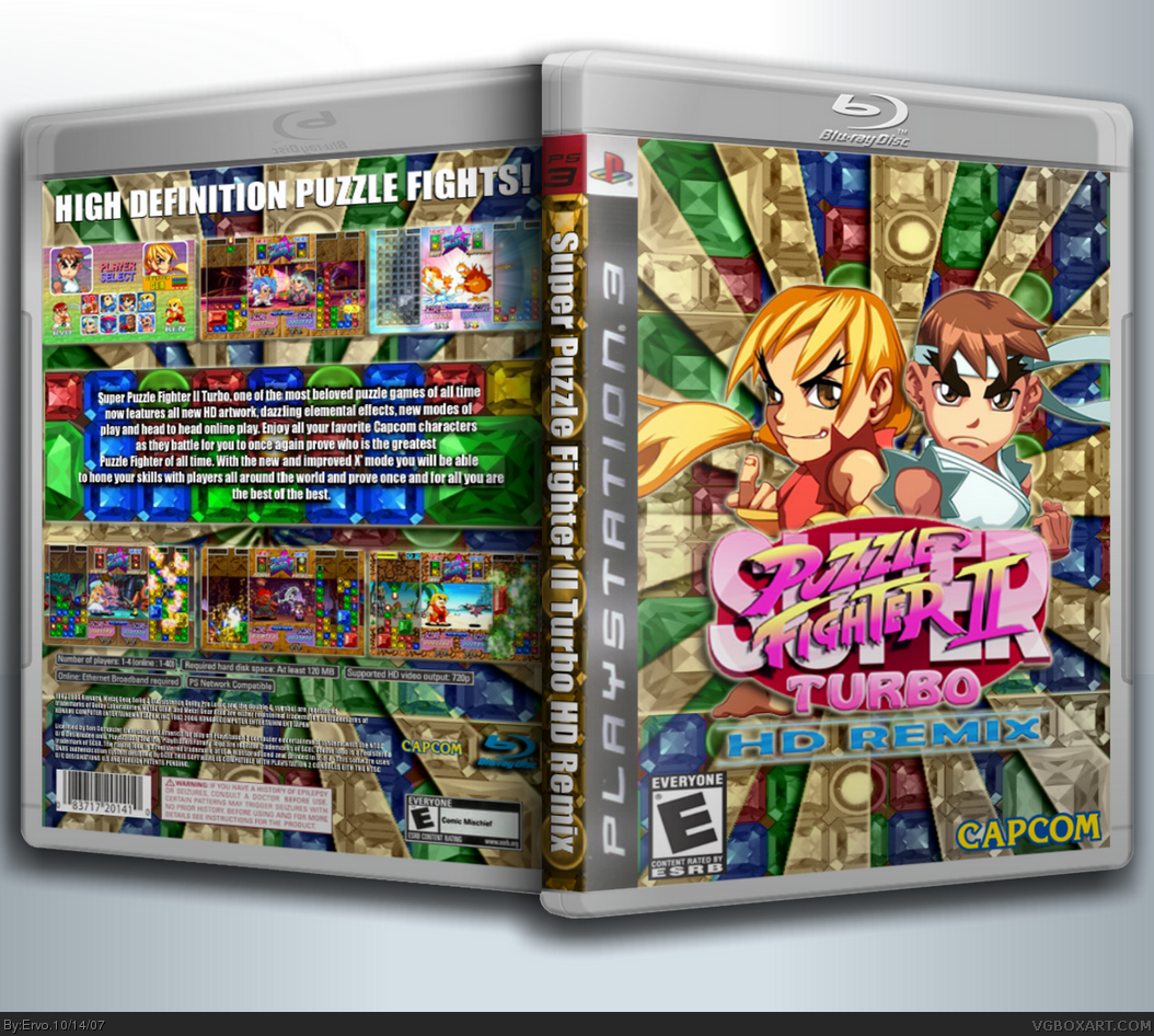 Super Puzzle Fighter II Turbo HD Remix box cover