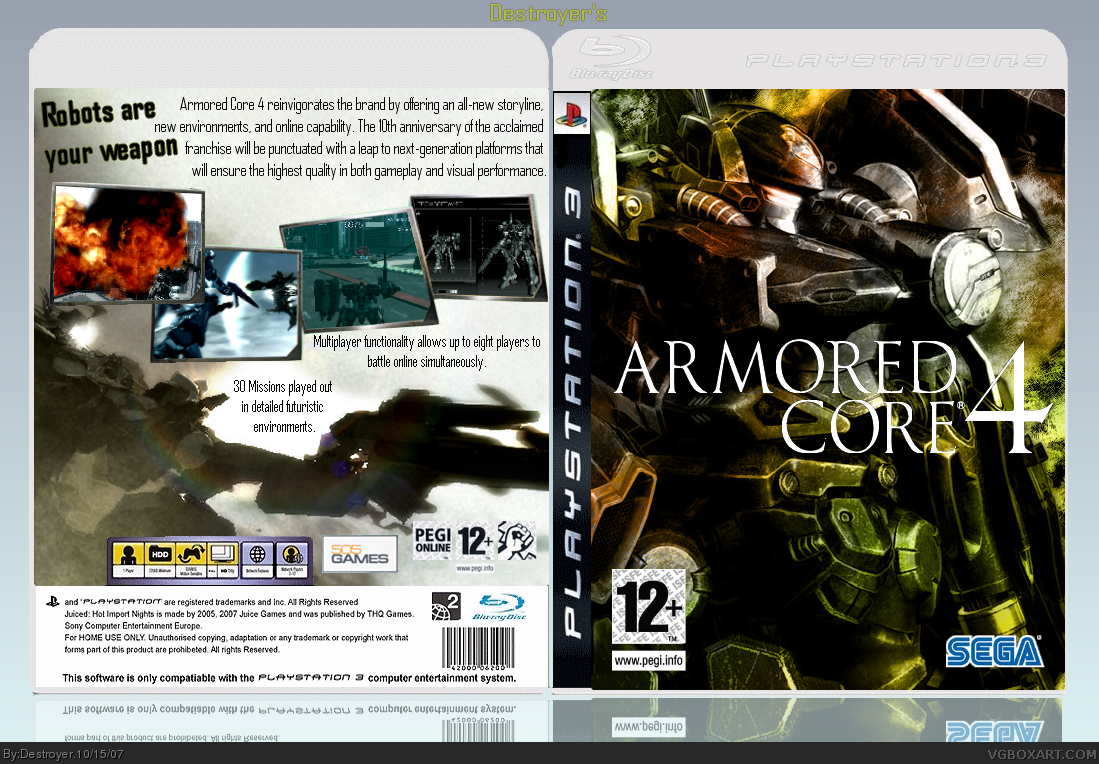 Armored Core 4 box cover
