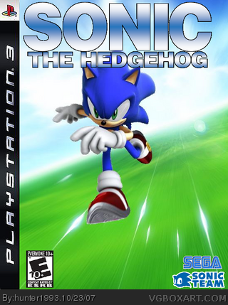Sonic the Hedgehog box cover
