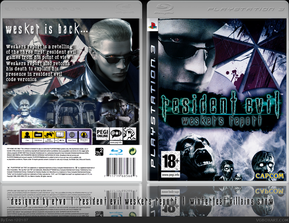 Resident Evil: Wesker's Report box cover