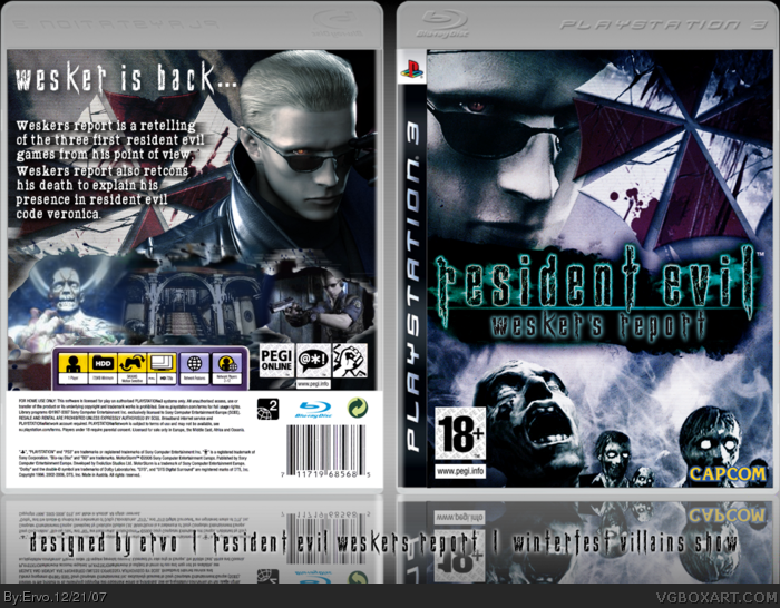 Resident Evil: Wesker's Report box art cover