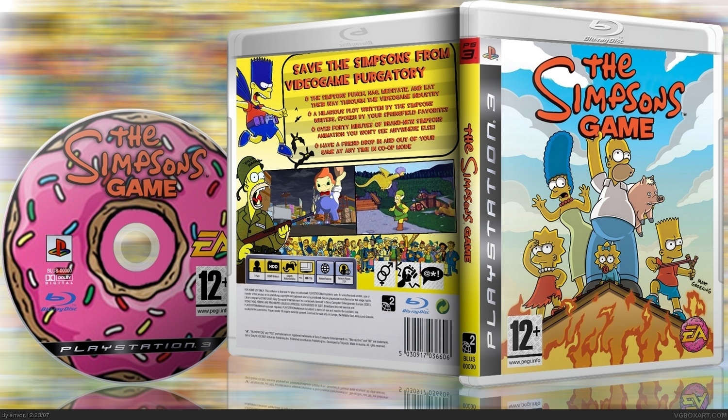 The Simpsons Game box cover