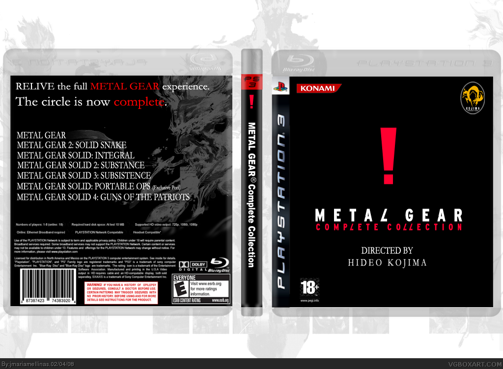 Metal Gear Complete Collection box cover