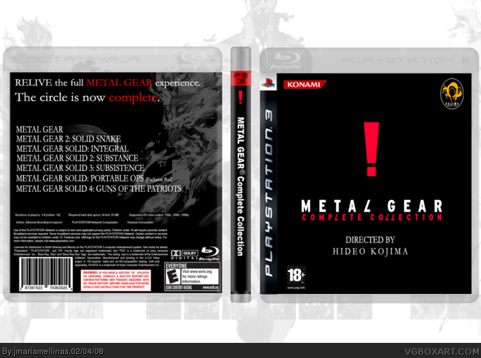 Metal Gear Complete Collection box art cover