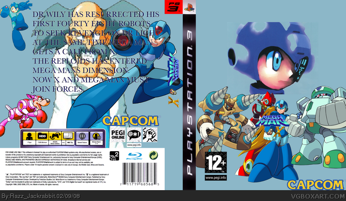 Mega Man and X box art cover