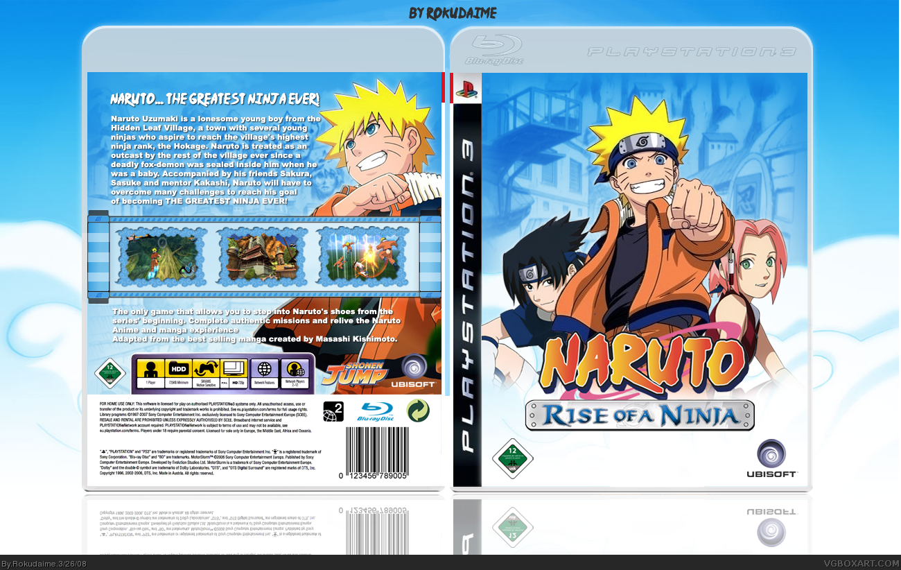 Naruto: Rise of a Ninja box cover