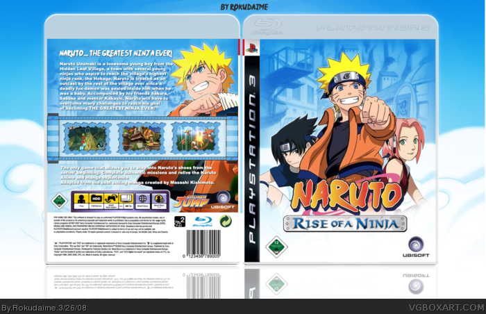 Naruto: Rise of a Ninja box art cover