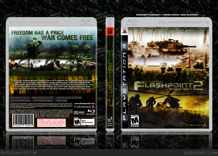 Operation Flashpoint 2: Dragon Rising box art cover