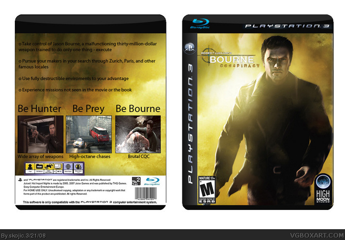 The Bourne Conspiracy box art cover