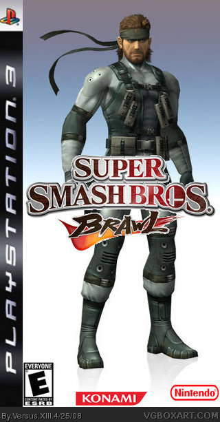 Super Smash Bros Bawl PS3 Version box cover