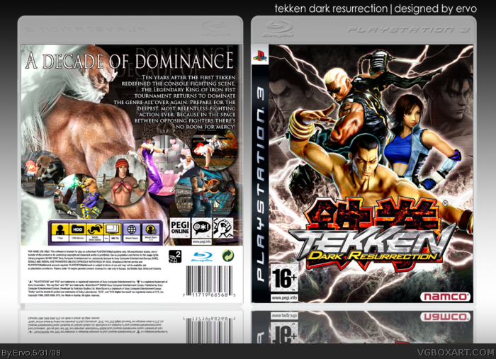 Tekken 5: Dark Resurrection box art cover