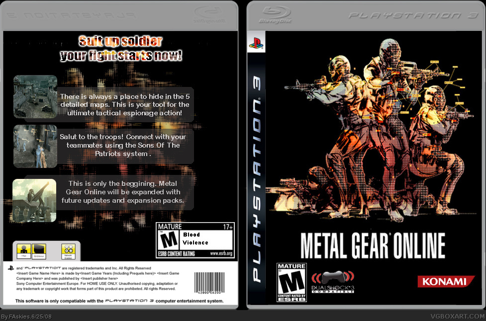 Metal Gear Online box cover