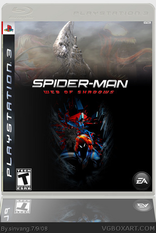 Spider-man Web of Shadows box art cover