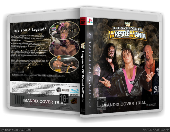 WWE Legends Of WrestleMania box art cover