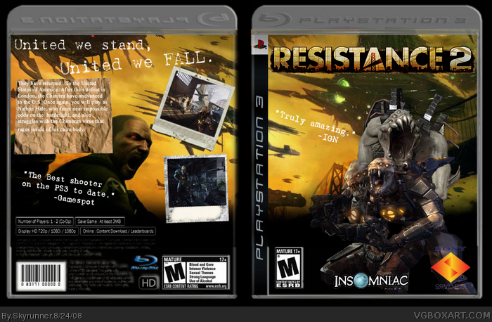 Resistance 2 box art cover