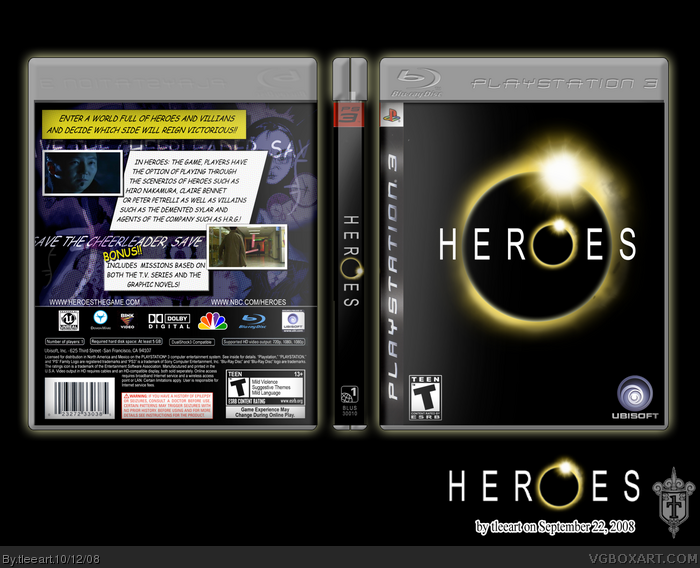 Heroes: The Game box art cover