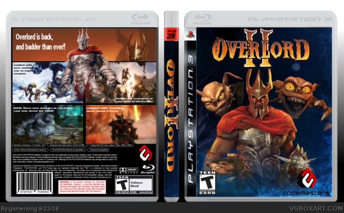 Overlord 2 box art cover