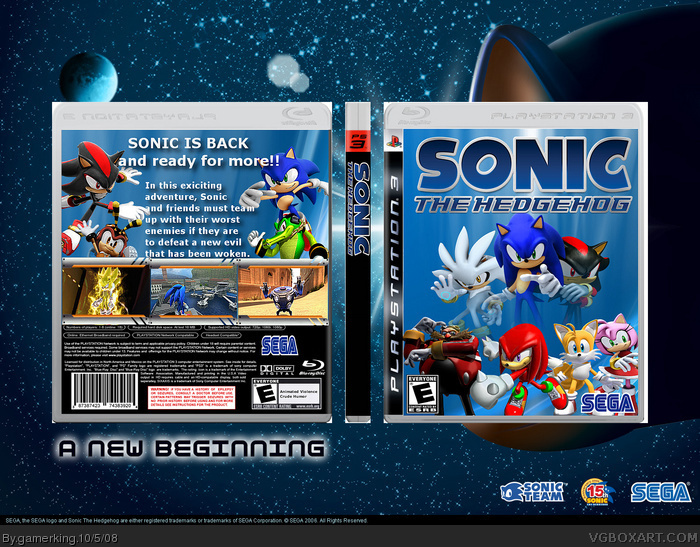 Sonic the Hedgehog box art cover