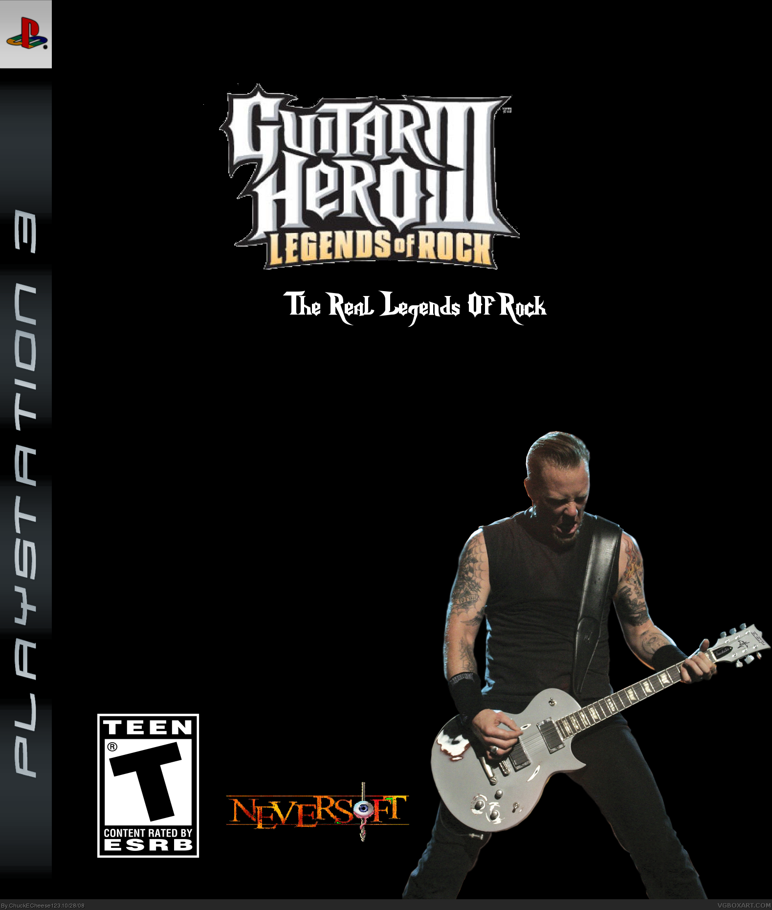 Guitar Hero lll: The Real Legends Of Rock box cover