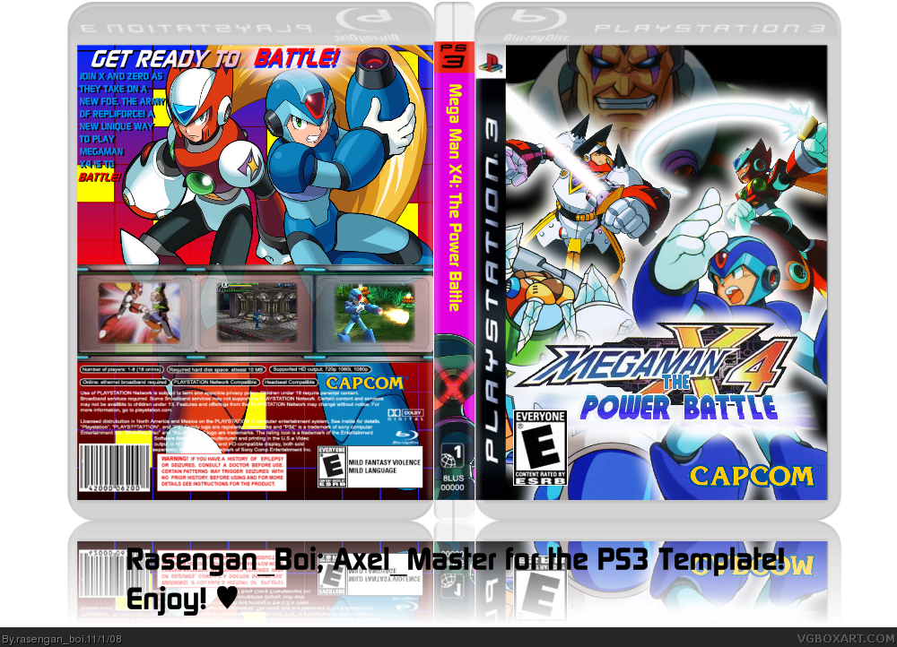 Mega Man X4: The Power Battle box cover