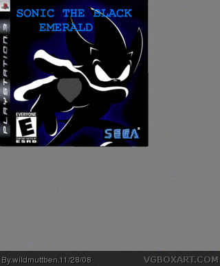 Sonic: The Black Emerald box art cover