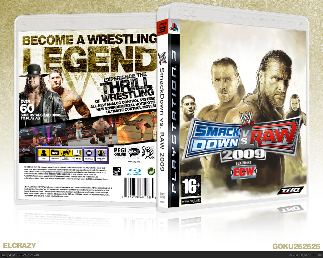 WWE Smackdown! vs. RAW 2009 box cover