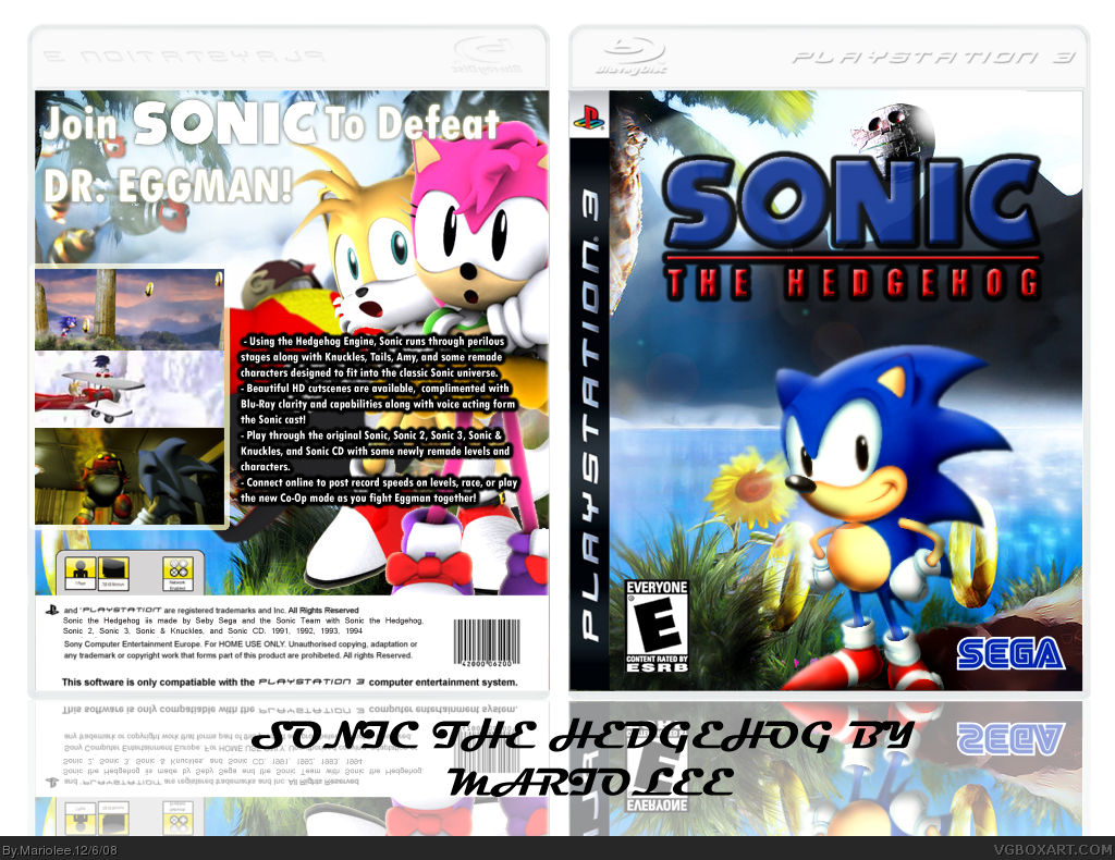 Sonic the Hedgehog HD Remix box cover