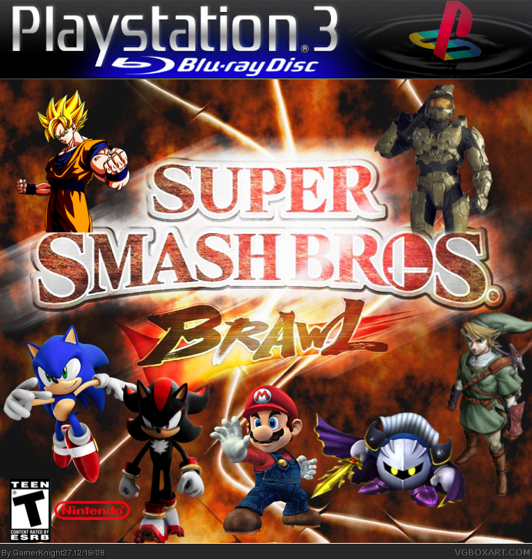 Super Smash Bros Bawl PS3 Version box cover