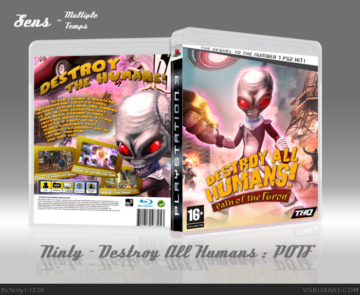Destroy All Humans! Path of the Furon box art cover
