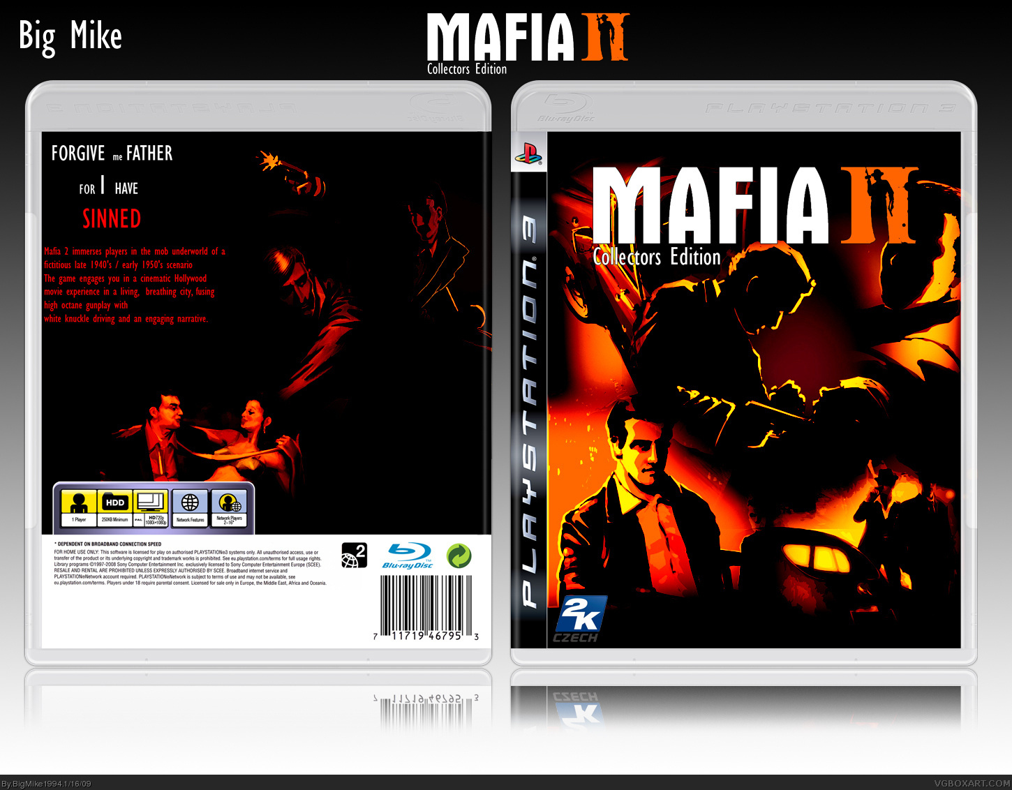 Mafia II Collectors Edition box cover