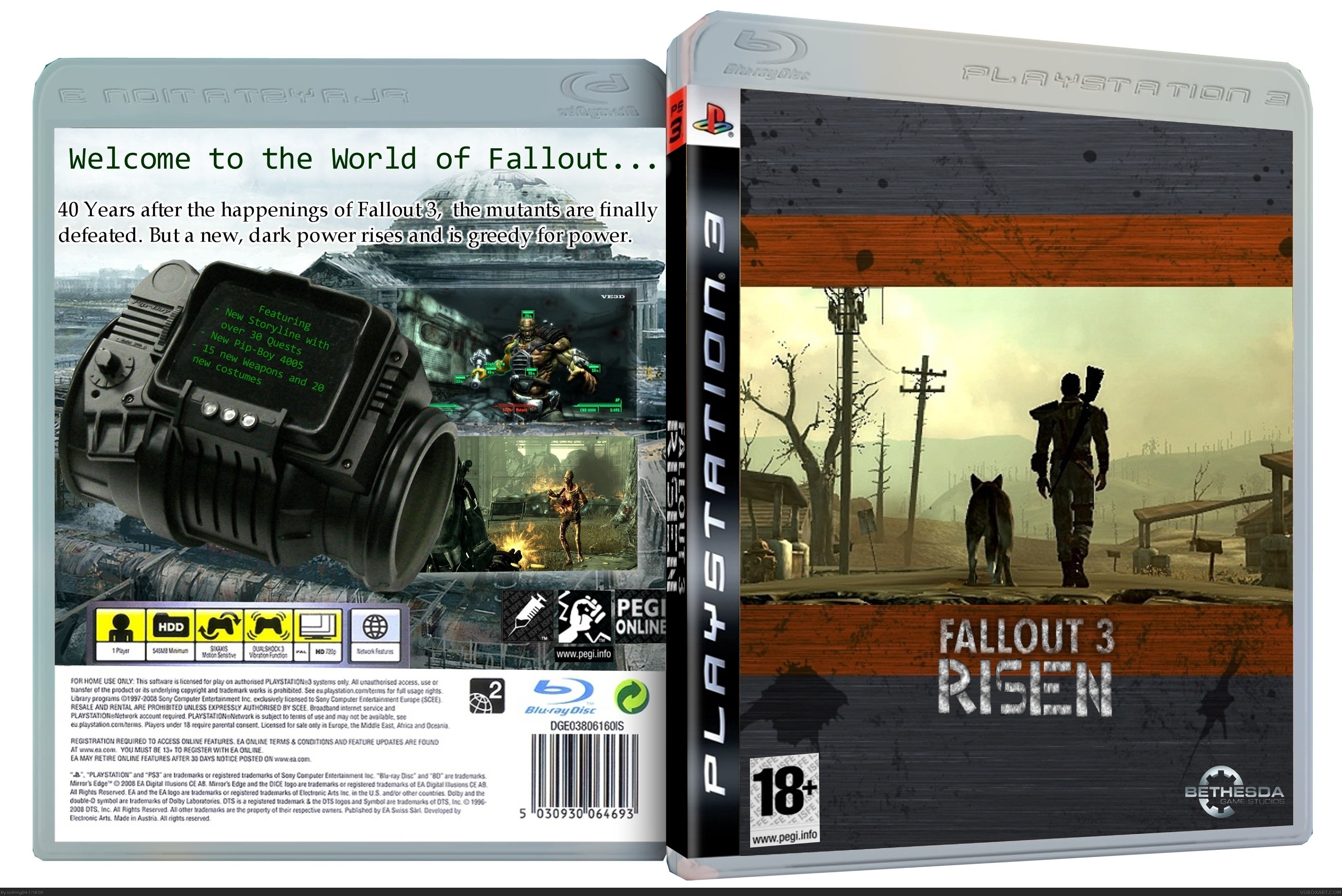 Fallout 3 Risen box cover