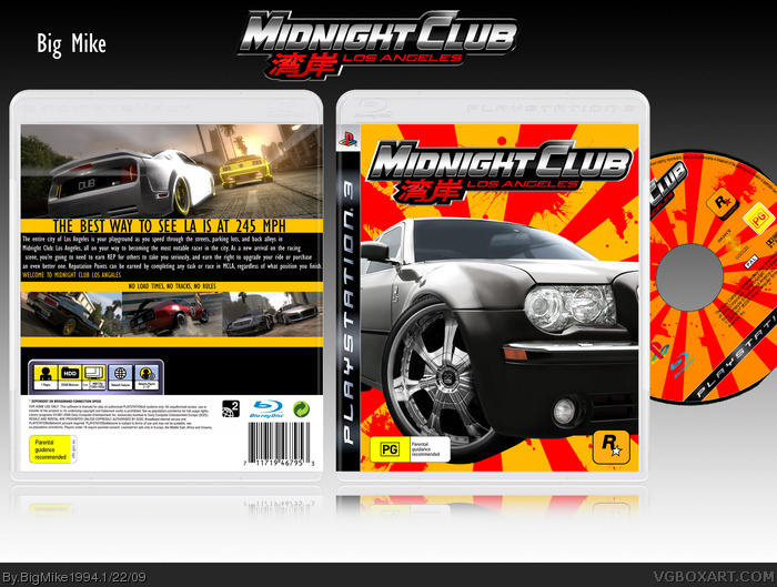 Midnight Club: Los Angeles box art cover