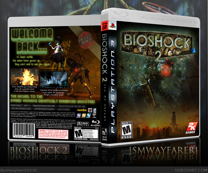 BioShock 2: Sea of Dreams box art cover