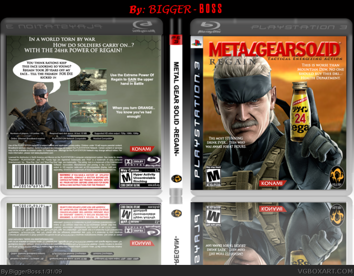 Metal Gear Solid-REGAIN- box art cover