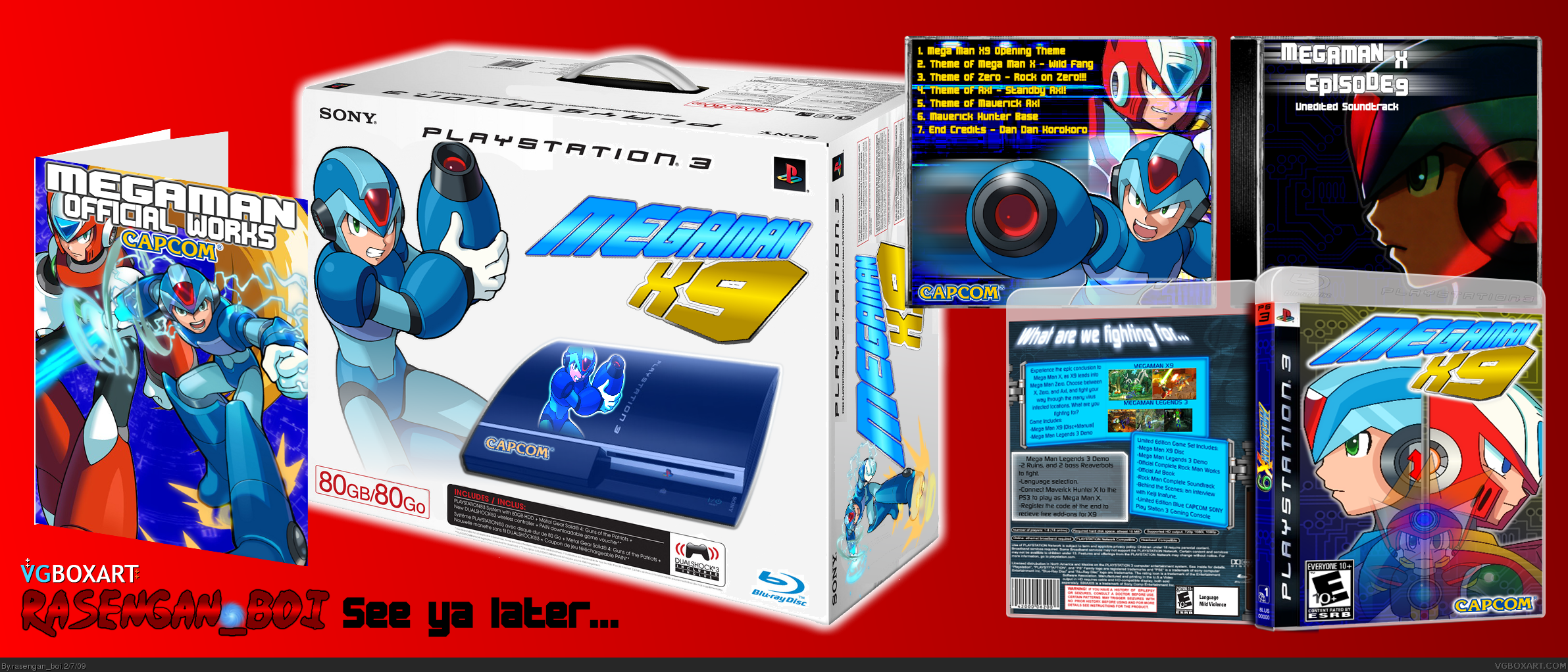 Mega Man X9 PS3 Bundle box cover