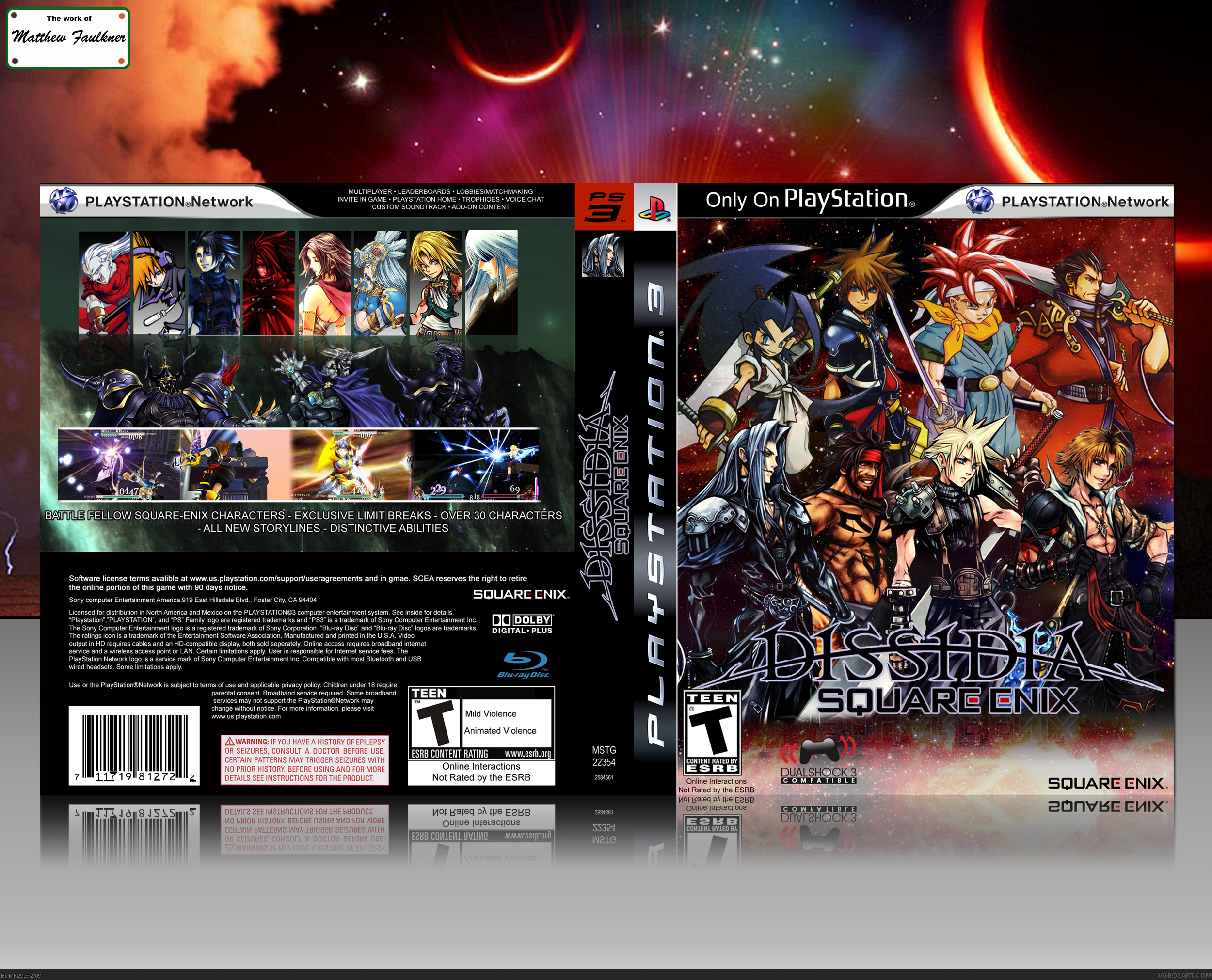 Dissidia: Square-Enix box cover