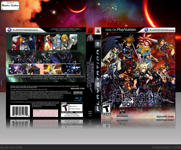 Dissidia: Square-Enix box art cover