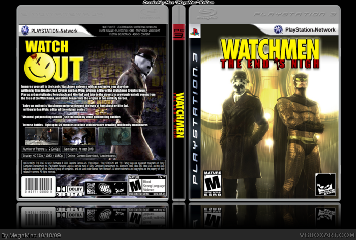 Watchmen: The End is Nigh box art cover