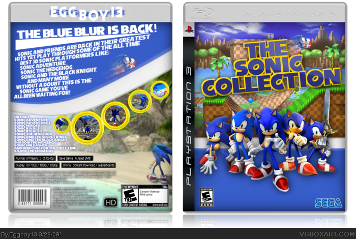 The Sonic Collection box art cover