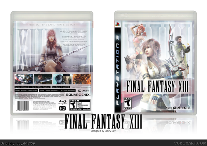 Final Fantasy  XIII box art cover