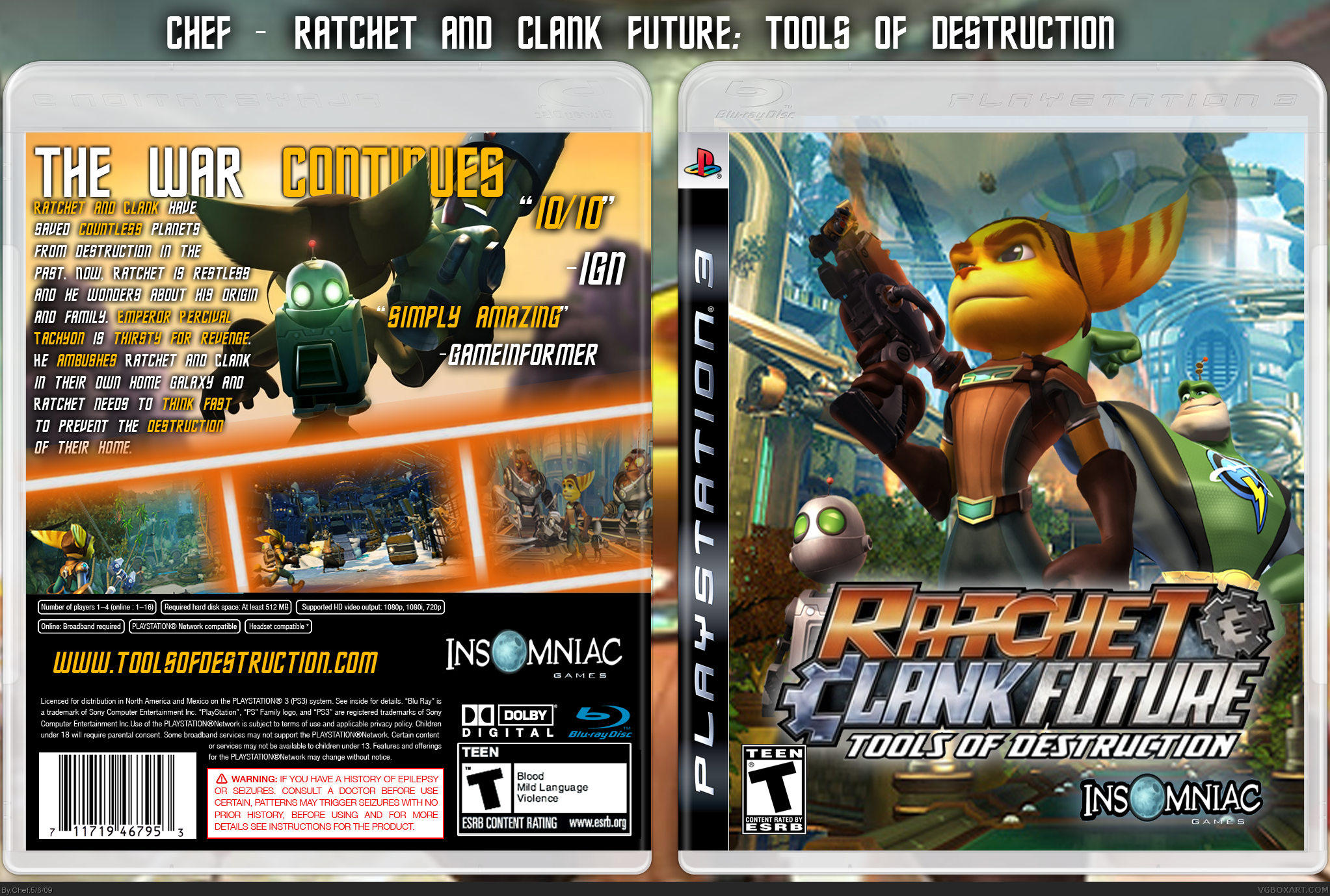 Ratchet & Clank Future: Tools of Destruction box cover