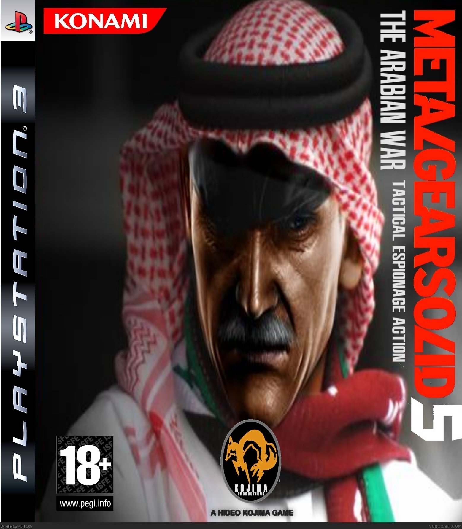 Metal Gear Solid 5 The Arabian war box cover