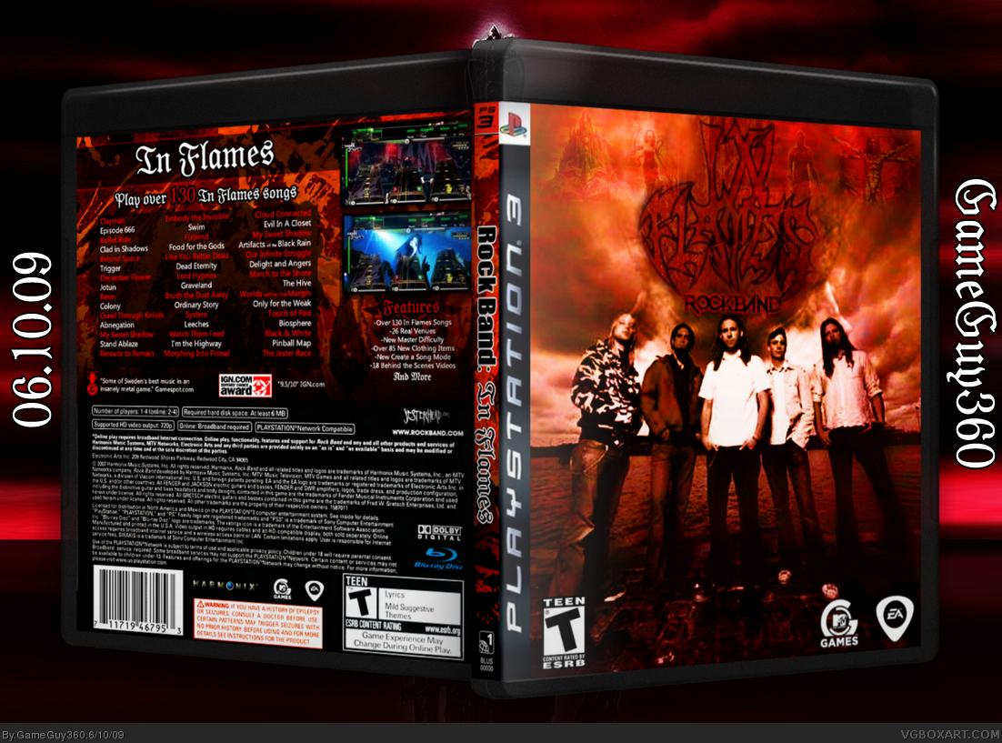 Rock Band: In Flames box cover