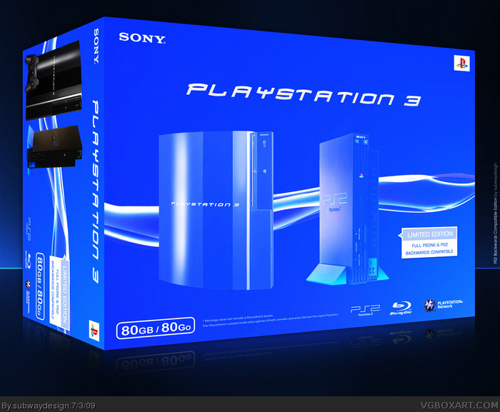 Full Backwards compatible Playstation 3 box art cover