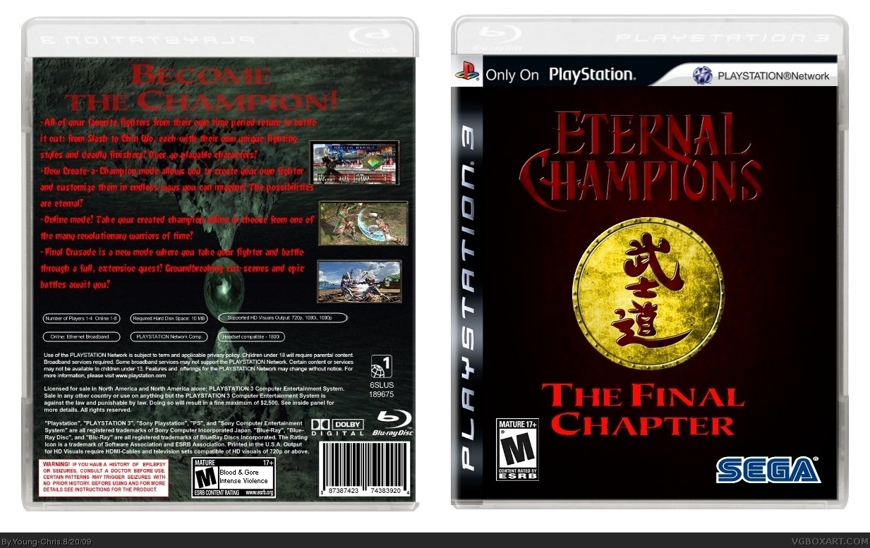 Eternal Champions: The Final Chapter box cover