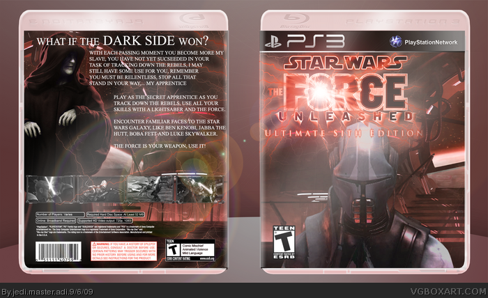 Star Wars: The Force Unleashed Sith Edition box art cover