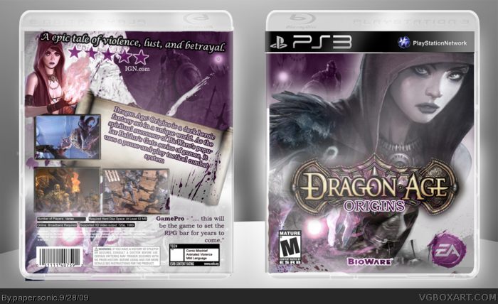 Dragon Age: Origins box art cover
