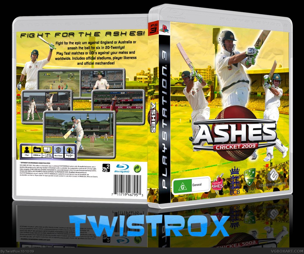 Ashes Cricket 2009 box cover